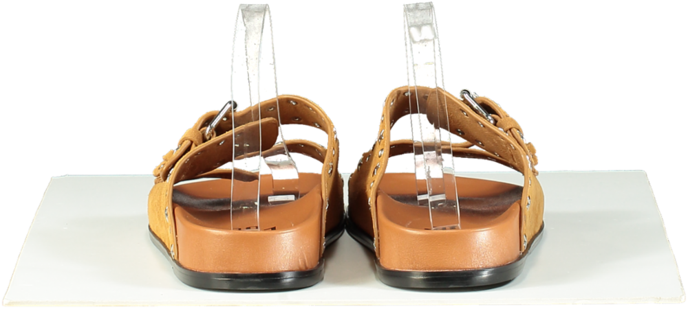 BiBi LOU Tan Studded Sandals UK 7 EU 40