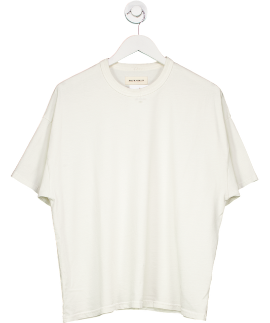 Bare Knuckles Cream Cotton Basics T-shirt UK L