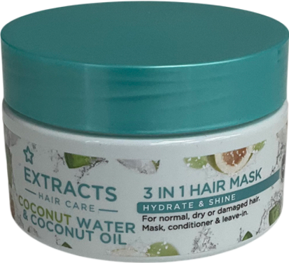 Superdrug Hydrate & Shine Hair Mask With Coconut Water 200ml