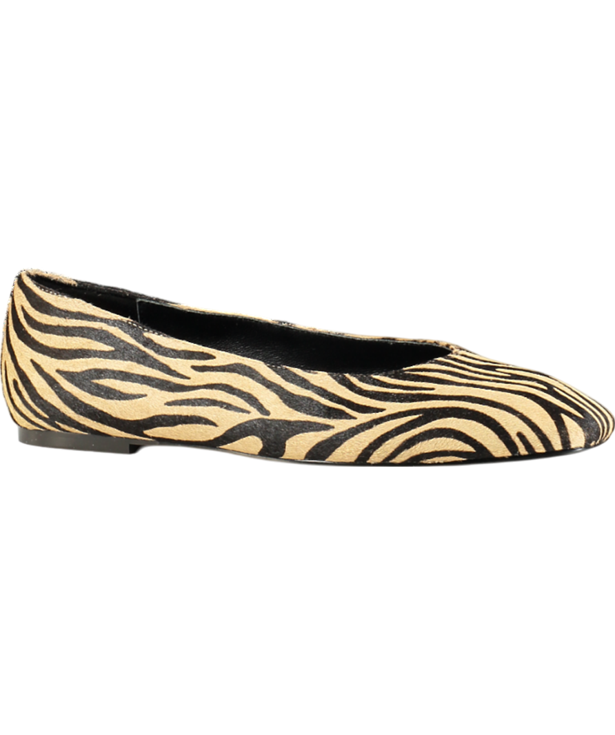 Mint Velvet Beige Codi Zebra Print Pumps UK 7 EU 40 👠