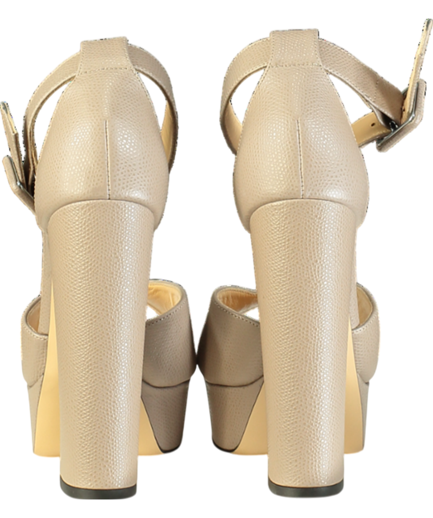 Charlotte Olympia Beige Leather Platform Heel UK 3.5 EU 36.5 👠