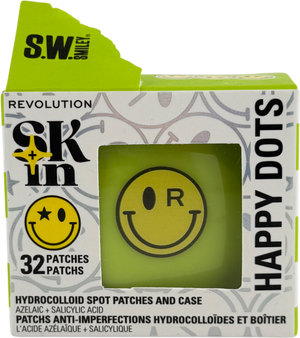 Revolution S.w.smiley Happy Dots Hydrocolloid Spot Patches And Case 32
