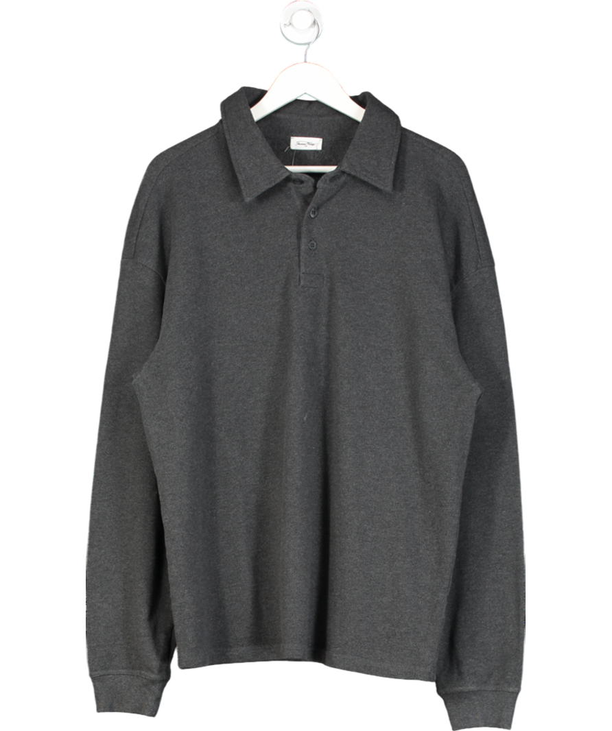 American Vintage Grey Poloshirt Rilibay Shirt UK L