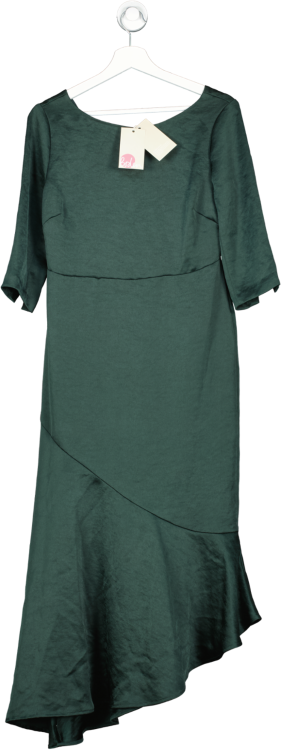 BODEN Rebecca Satin Maxi Dress, Chatsworth Green UK 8