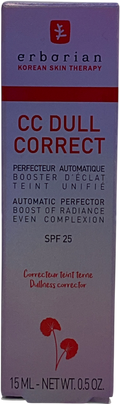 Erborian Cc Dull Correct - Colour Correcting Anti-dull Cream With Brightening Effect Spf25 Travel Size 15ml