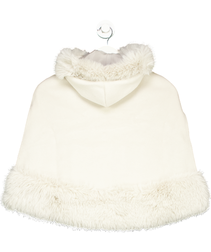 River Island Grey Faux Fur Trim Cape 8 Years