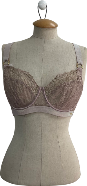 boux avenue Pink Sheer Lace Bra UK 32D