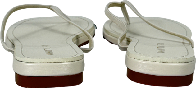 White Fox Cream Roma Thong Sandals Bone UK 6 EU 39