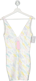 Runaway The Label White The Squiggle Mini Dress UK XS