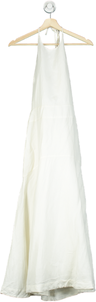 Karen Millen White Halter Neck Dress UK 8