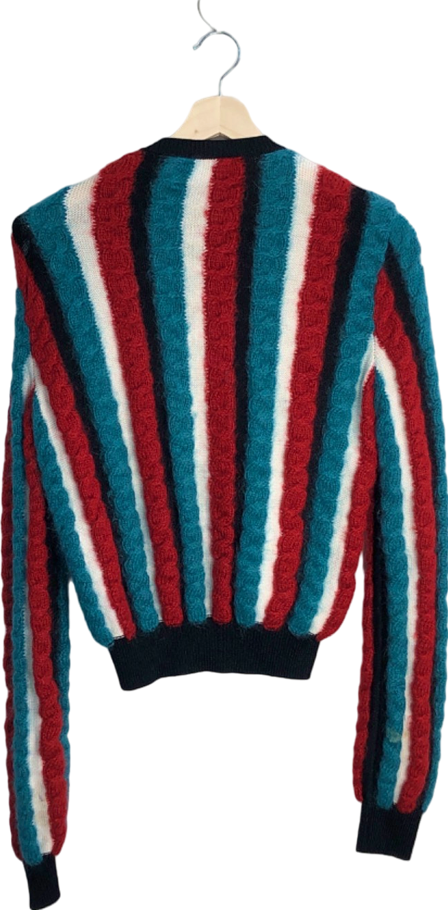 Marco De Vincenzo Multicolour Striped Cardigan UK 10
