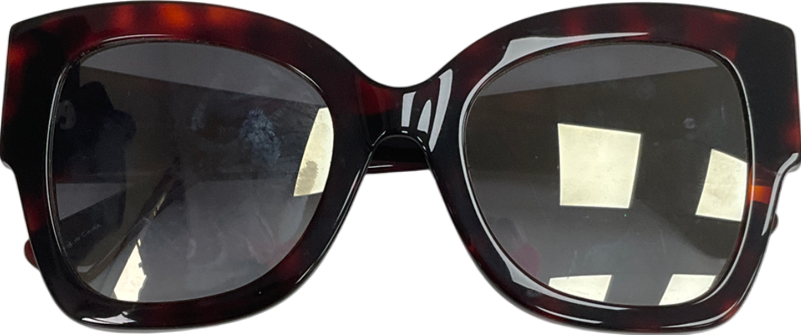 Kurt Geiger Brown Square Butterfly Sunglasses