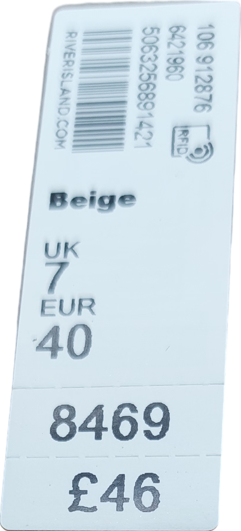 River Island Beige Suede Trainers UK 7 EU 40 👠