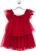 TUTU DU MONDE Red Tulle Layered Party Dress 6 - 7 Years