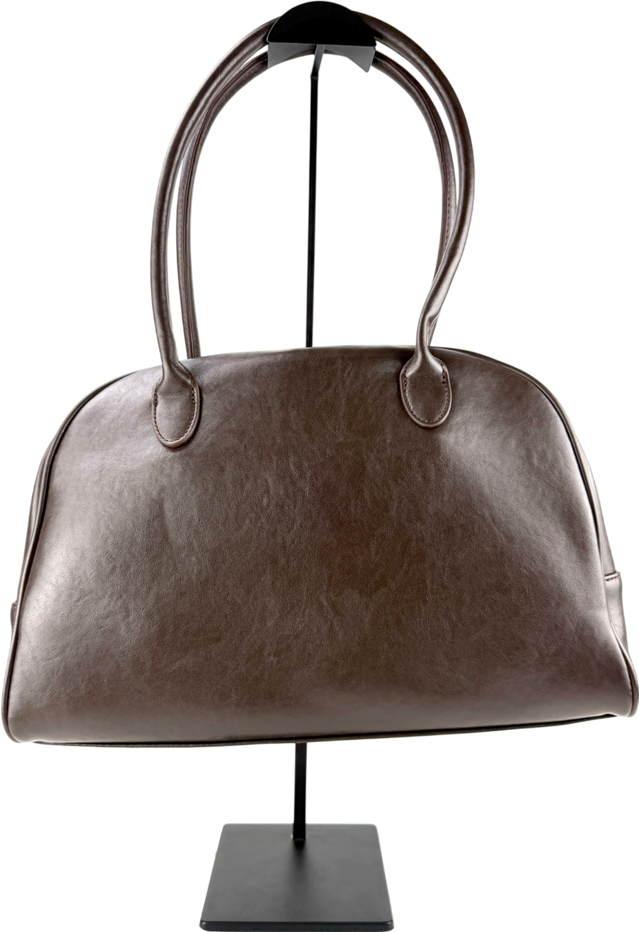 ASOS Brown Double Zip Bowler Bag One Size