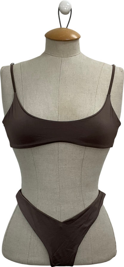 Nort beachwear Brown Lea Bikini UK S