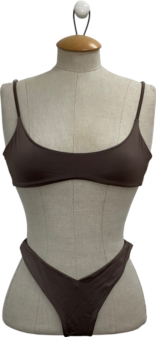 Nort beachwear Brown Lea Bikini UK S