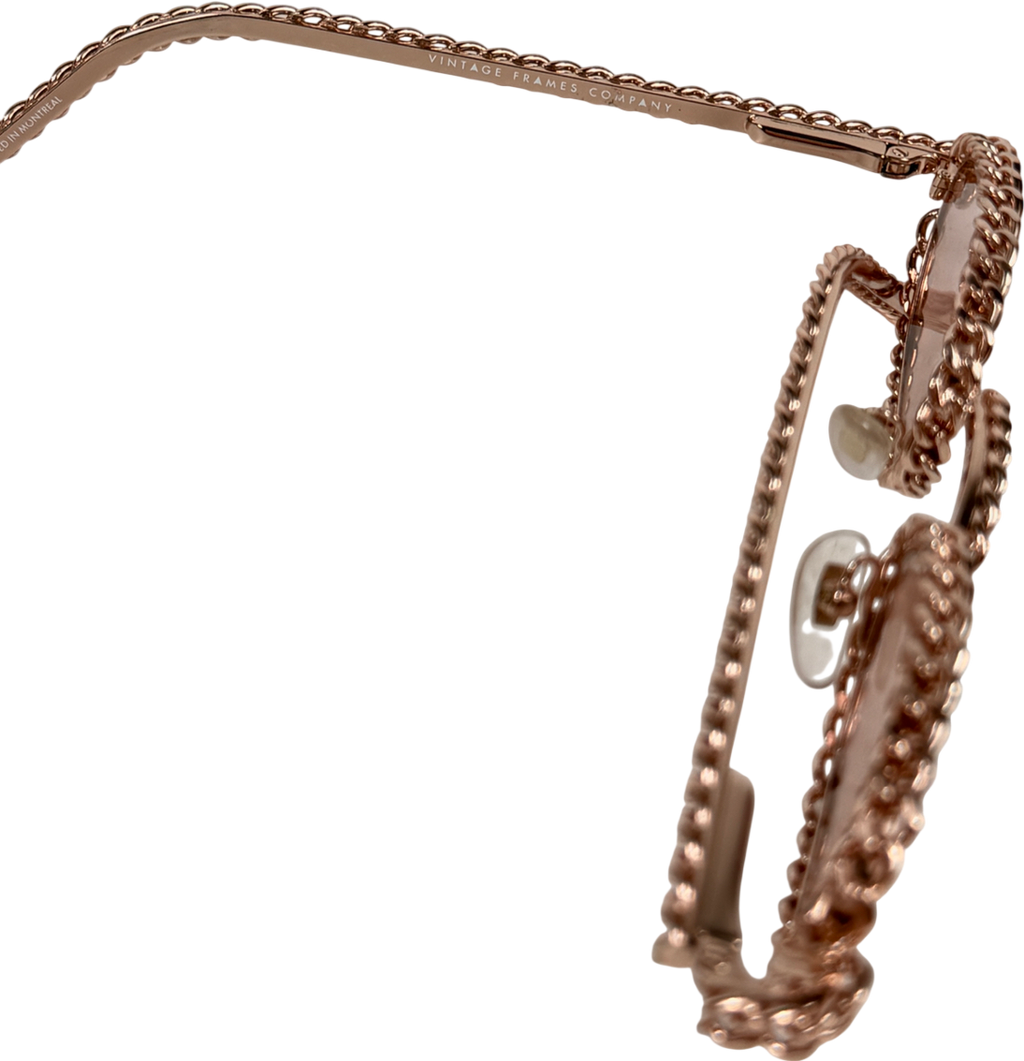 Vintage frames company Metallic Pac Full Cuban Edition 24kt Rose Gold One Size