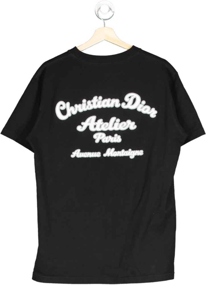 Christian Dior Black Atelier Paris T Shirt UK S