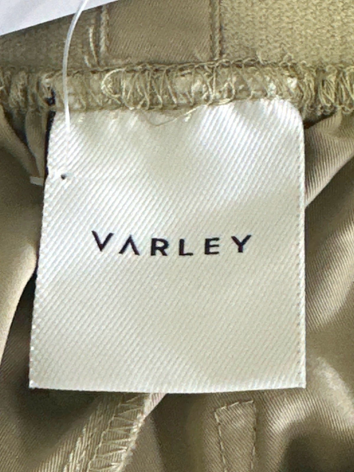 Varley Beige Riggs Loose Fit Pant Supersoft Twill UK XS