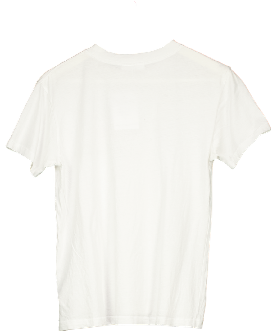 Ganni White Harway Afternoon Delight T-shirt UK M