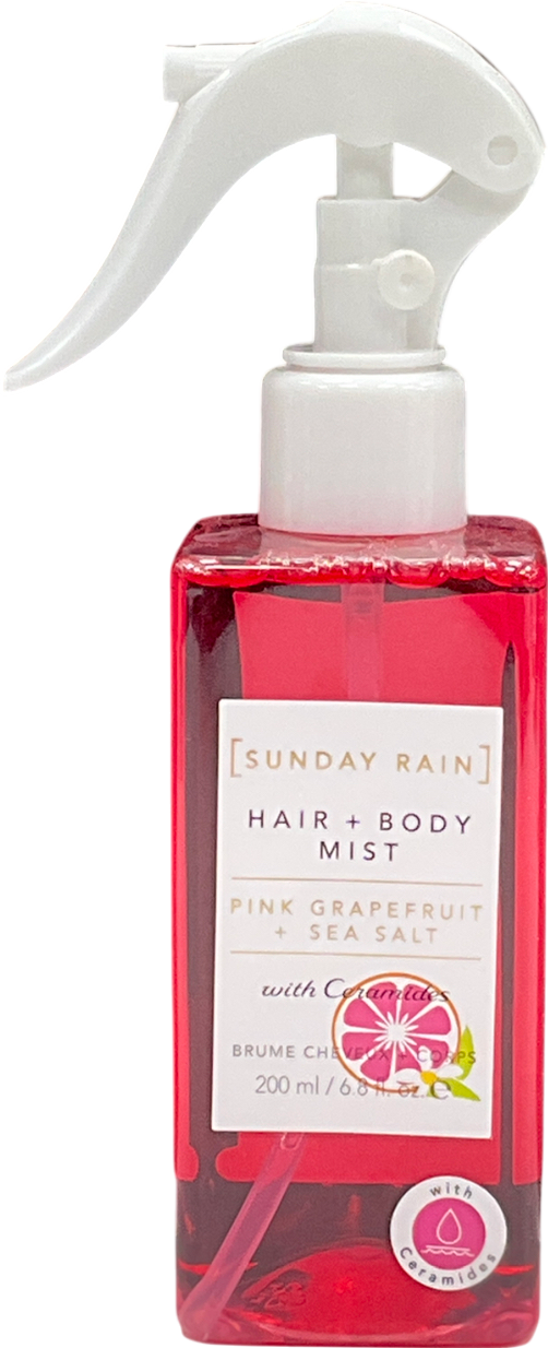 sunday rain Pink Grapefruit & Sea Salt Hair & Body Mist 200ml