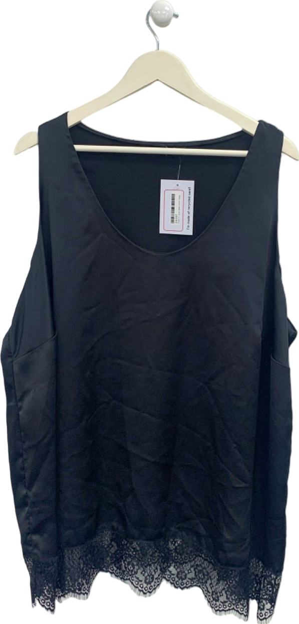 River Island Black Sleeveless Top UK 26