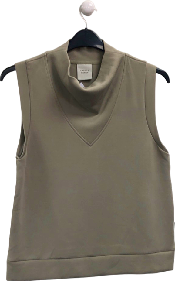 Varley Ellen Abby Stone Doublesoft Cowl Neck Tank UK S