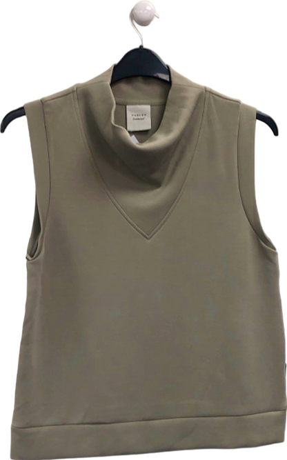 Varley Ellen Abby Stone Doublesoft Cowl Neck Tank UK S