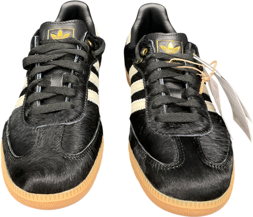 adidas Samba Og Trainers Pony Hair Effect Core Black Cream White Gum UK 6 EU 39