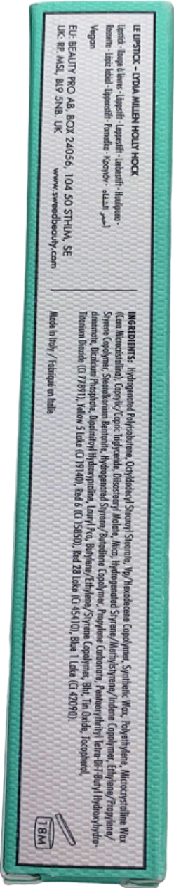 Sweed Le Lipstick by Lydia Millen Holly Hock 2.5g