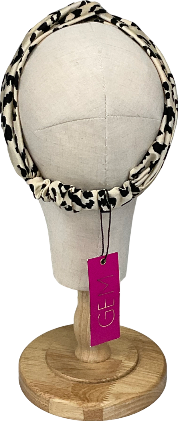 gem-london Brown Leopard Print Headband One Size