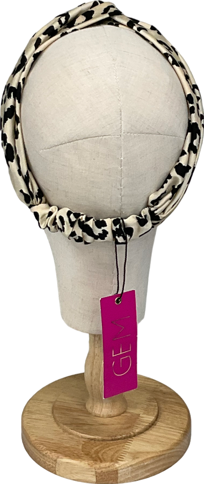 gem-london Brown Leopard Print Headband One Size