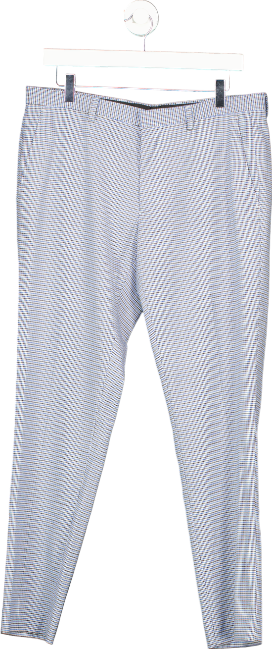 Burton Menswear Blue Skinny Fit Trousers with Stretch UK 34S