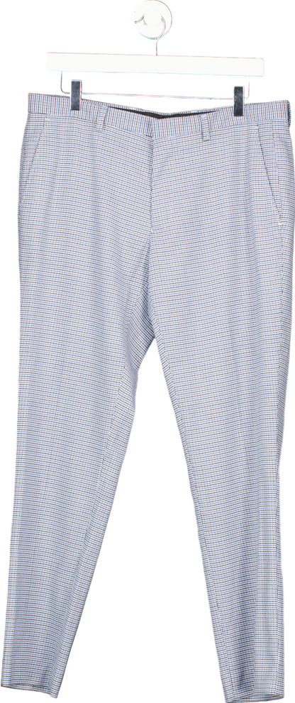 Burton Menswear Blue Skinny Fit Trousers with Stretch UK 34S