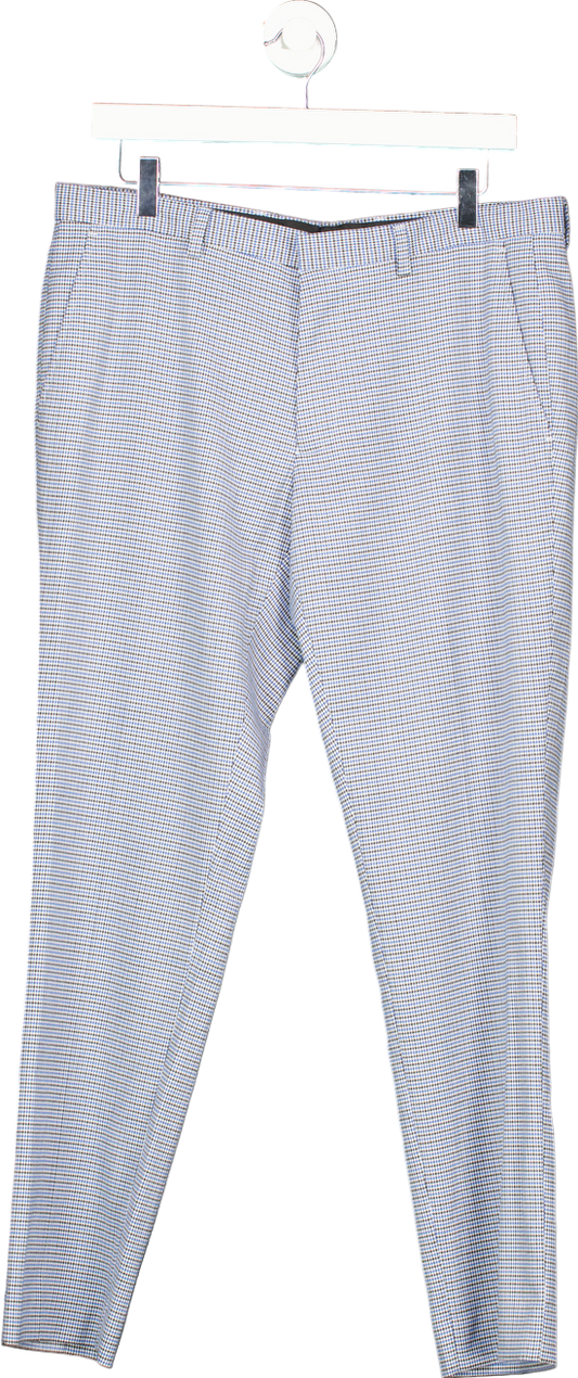 Burton Menswear Blue Skinny Fit Trousers with Stretch UK 34S