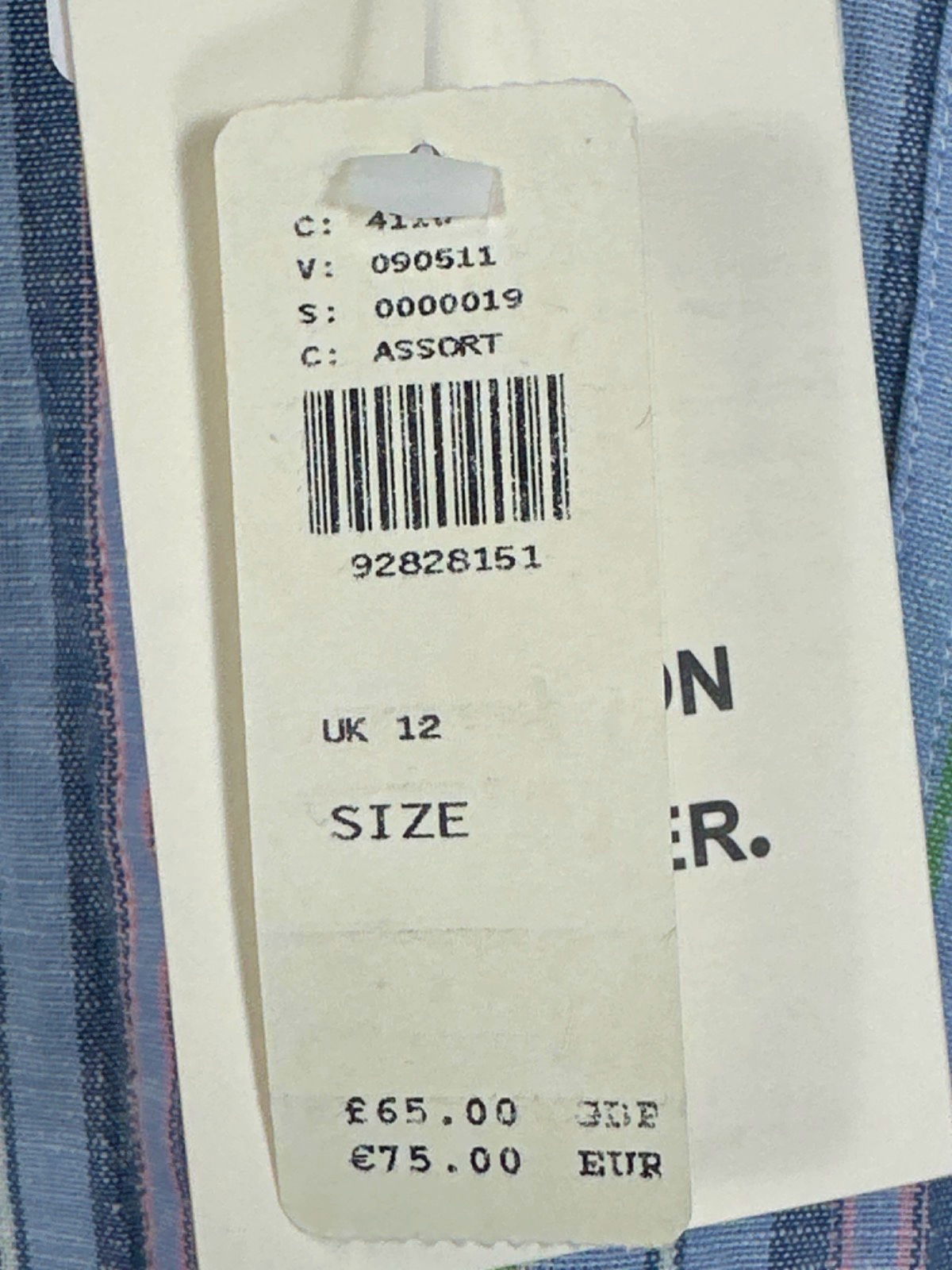 Damson Madder Multicoloured Striped Shirt UK 12