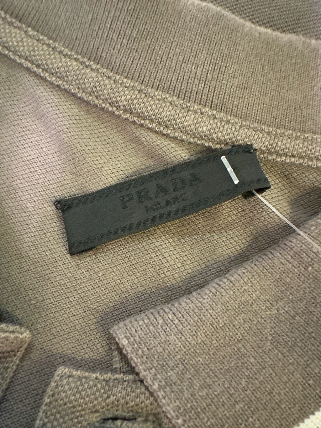 Prada Taupe Polo Shirt XL