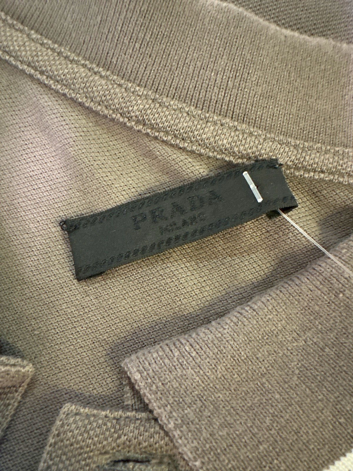 Prada Taupe Polo Shirt XL