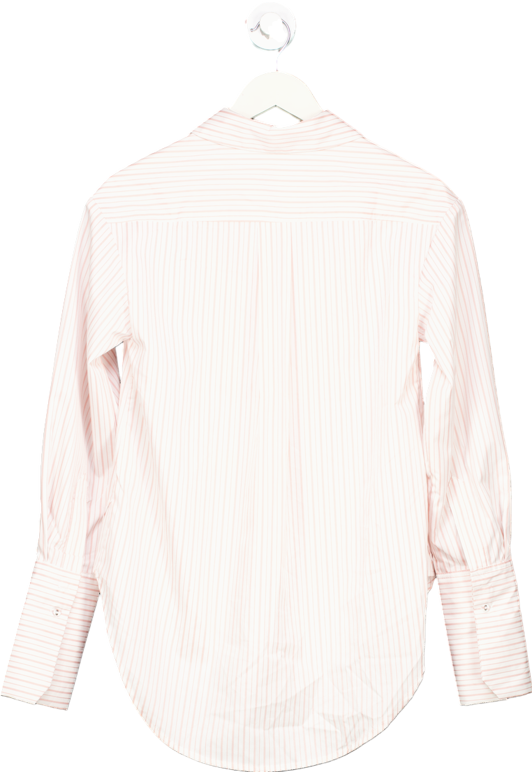 Karen Millen Pink/White Striped Classic Shirt UK 6