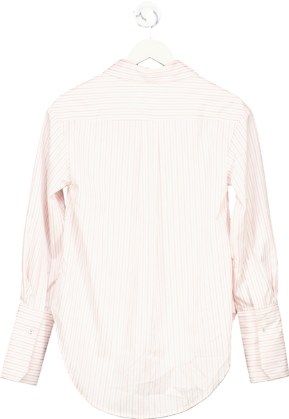 Karen Millen Pink/White Striped Classic Shirt UK 6