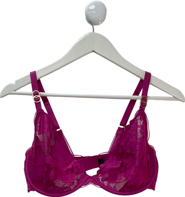 KBX Pink Non Pad Plunge Bra UK 34E
