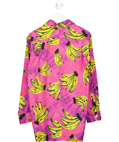 Farm Rio Pink Cotton Banana Print Shirt UK M