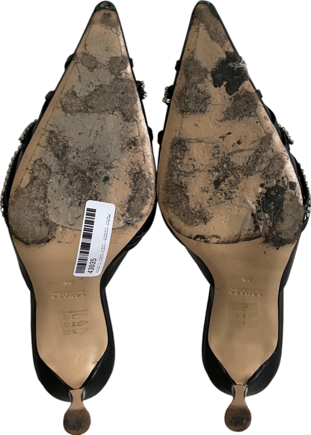 Lamara Black Zola Heeled Mule UK 5 EU 38 👠