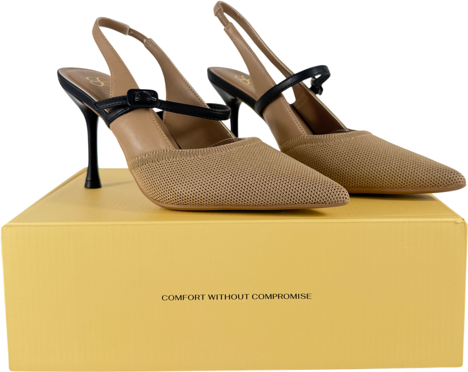 Cosy island Nude Strikestep Elegant Stiletto Heeled Slingback UK 4 EU 37 👠