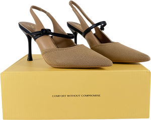 Cosy island Nude Strikestep Elegant Stiletto Heeled Slingback UK 4 EU 37 👠