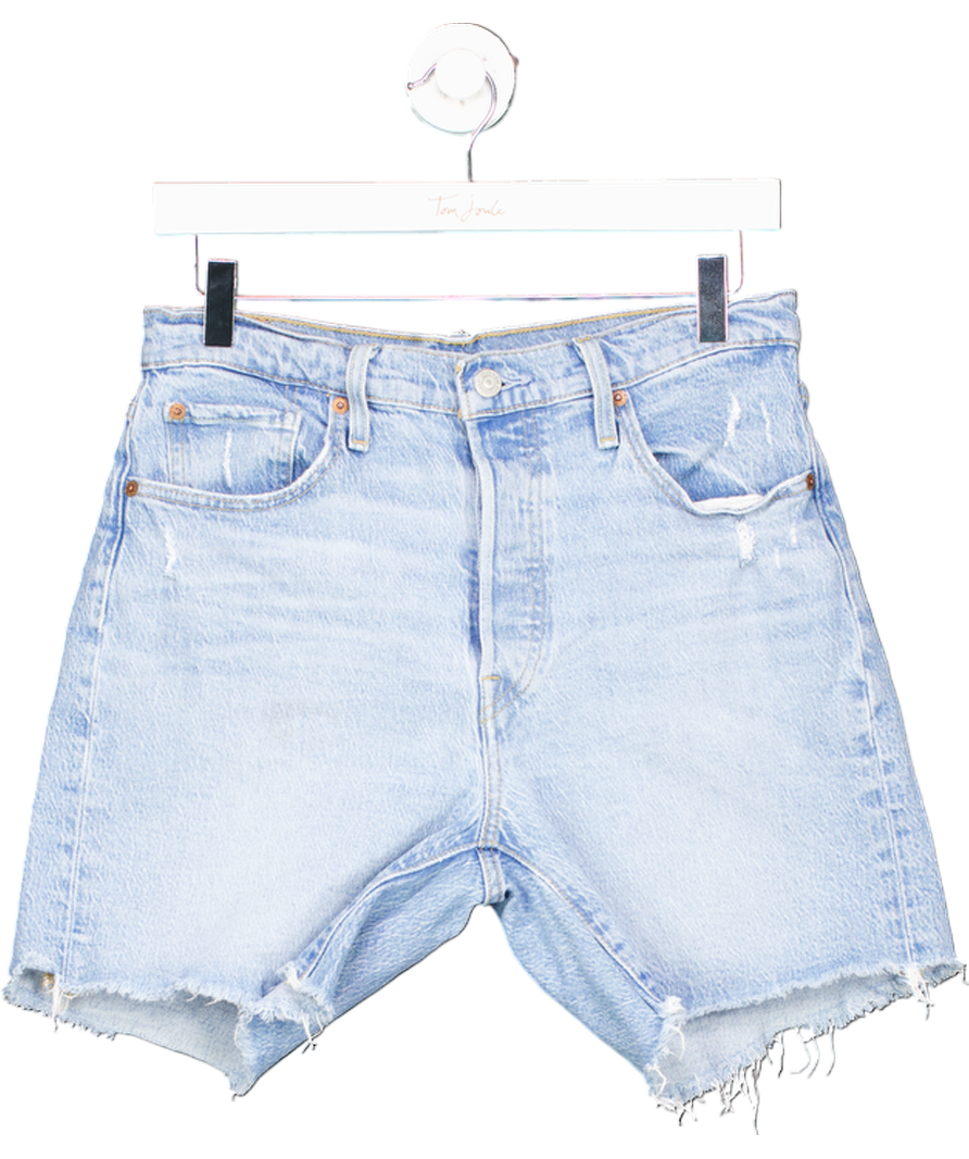 levis Blue 501 Mid Thigh Shorts W29