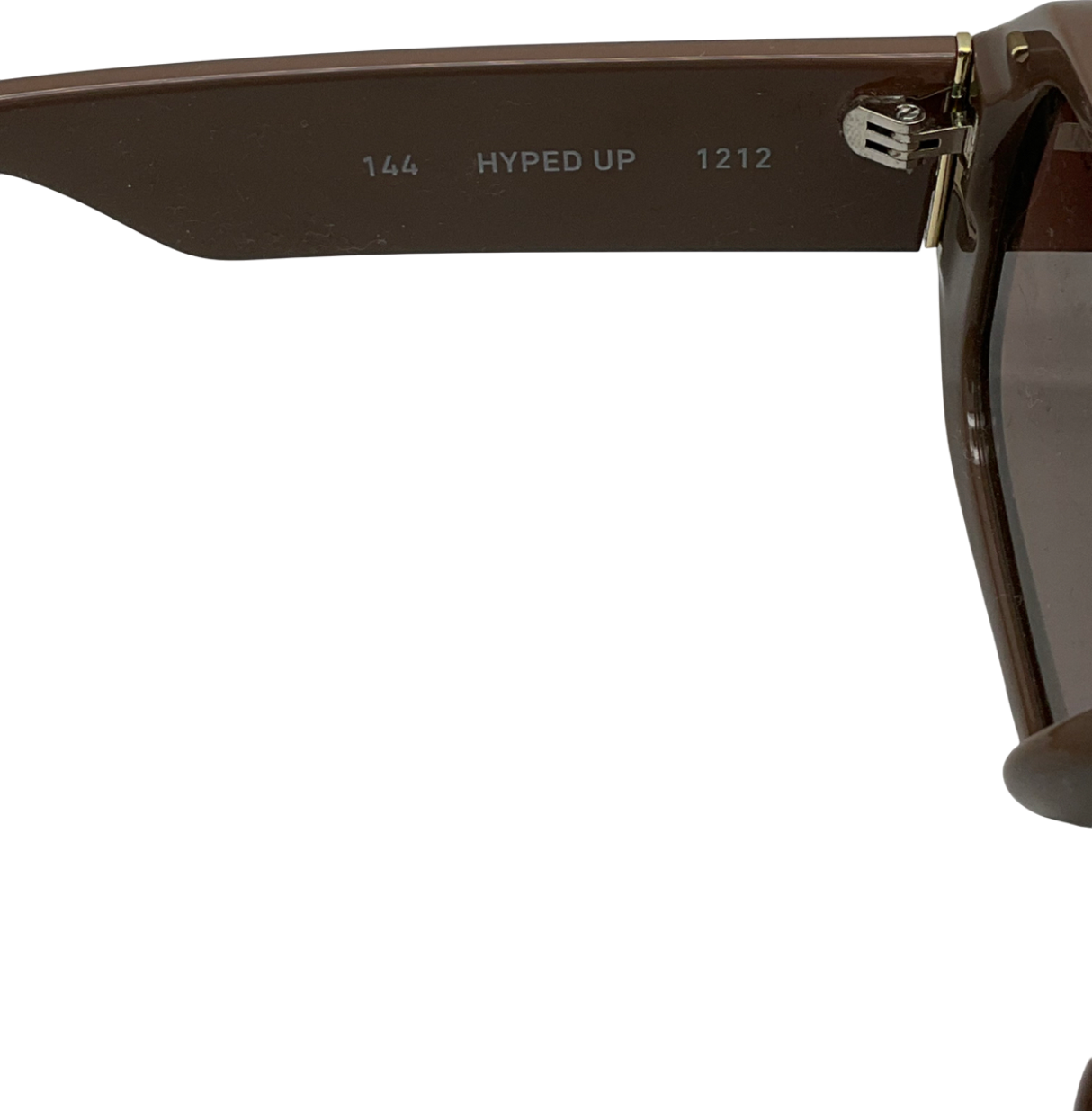 QUAY Brown Hyped Up Sunglasses In Original Case One Size