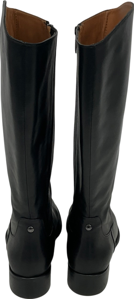 Duo Black Verity Knee High Leather Boots UK 7 EU 40 👠