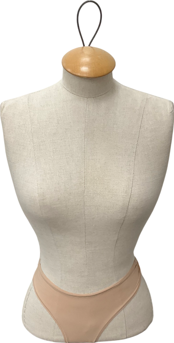 SKIMS Beige Dipped Seamless Thong - Clay UK S